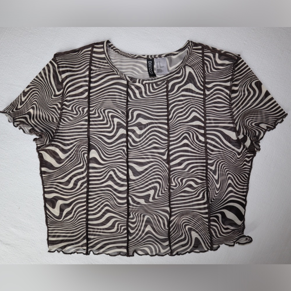 H&M crop top - sheer